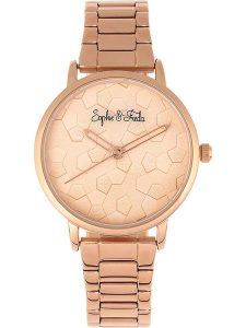 Sophie & Freda Zegarek kwarcowy "Breckenridge" w kolorze różowozłotym rozmiar: onesize. Czerwone, analogowe zegarki Sophie & Freda. Za 176,08 zł.