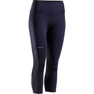 Krótkie legginsy do tenisa damskie Artengo Dry Hip Ball. Niebieskie legginsy ARTENGO, bez wzorów, z elastanu, krótkie. Za 79,99 zł.