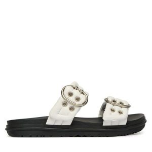 Klapki EMU Australia. Białe klapki EMU Australia, bez wzorów, bez obcasa. Za 469,99 zł.