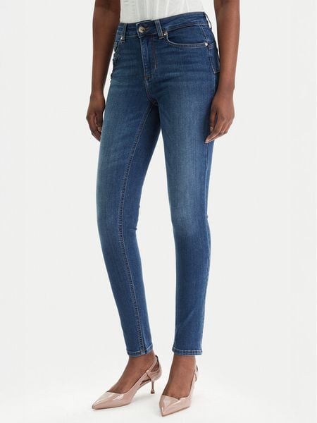 Liu Jo Jeansy UA6013 D4186 Granatowy Slim Fit. Niebieskie jeansy Liu Jo, bez wzorów, z bawełny. Za 499,99 zł.