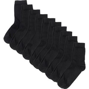 Skarpetki basic (10 par), bawełna organiczna. Szare skarpetki bonprix, bez wzorów, z bawełny. Za 67,99 zł.