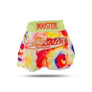 Damskie spodenki do boksu tajskiego Booster Fight Gear TBT Swirl 2. Czerwone szorty BOOSTER FIGHT GEAR, bez wzorów, sportowe. Za 292,00 zł.