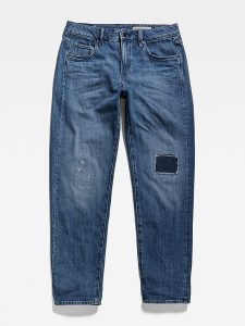 G-Star Dżinsy - Regular fit - w kolorze niebieskim rozmiar: W25/L30. Niebieskie jeansy G-Star, z aplikacjami. Za 210,81 zł.