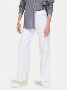 JDY Jeansy Iris 15341269 Biały Wide Leg. Białe jeansy JDY, bez wzorów, z bawełny. Za 89,99 zł.