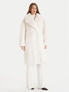 Guess Futro W5BL95 WJ110 Écru Regular Fit. Płaszcze Guess, xl, z aplikacjami, z futra, bez kaptura. Za 959,99 zł.