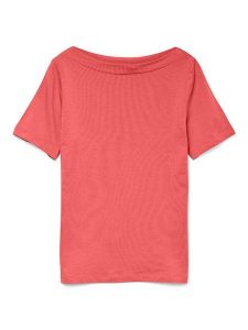 Vero Moda Koszulka w kolorze różowym rozmiar: XL. Różowe bluzki Vero Moda, xl, bez wzorów, bez kołnierzyka, bez ramiączek. Za 57,20 zł.