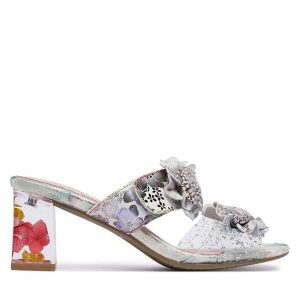 Klapki Laura Vita. Brązowe klapki LAURA VITA, bez wzorów, bez obcasa. Za 399,99 zł.