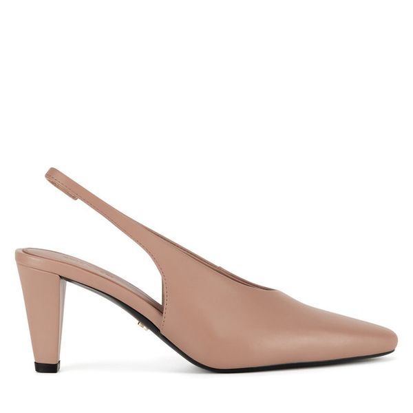 Czółenka GINO ROSSI. Brązowe czółenka Gino Rossi, bez wzorów, bez obcasa, bez zapięcia. Za 299,99 zł.