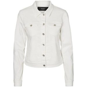 Vero Moda Kurtka Damska Hot Soja Ls Denim Jacket Mix Noos Bright White (Rozmiar L). Kurtki marki Vero Moda. W wyprzedaży za 94,00 zł.