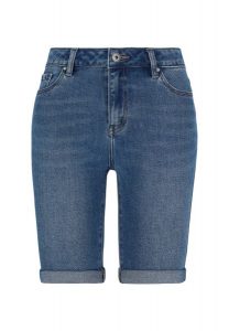 Szorty jeansowe, Slim Fit, E-NEDA. Niebieskie szorty Volcano, bez wzorów, z bawełny, klasyczne. Za 149,99 zł.