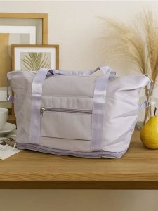 Składana torba podróżna z kieszeniami - szary. Szare torby podróżne i sportowe Sinsay, bez wzorów. Za 32,99 zł.