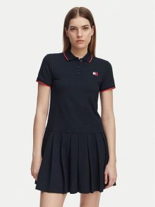 Tommy Jeans Sukienka codzienna Tommy Badge DW0DW22328 Granatowy Relaxed Fit. Niebieskie kombinezony Tommy Jeans, s, bez wzorów, z bawełny, bez kołnierzyka, bez ramiączek. Za 409,99 zł.