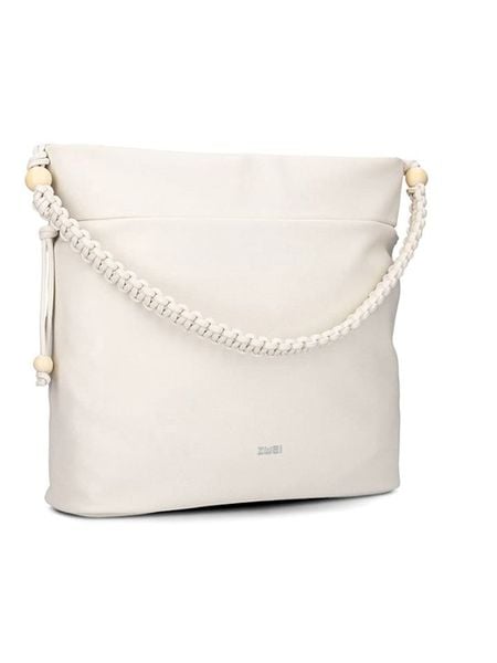 Zwei Shopper bag "Perla PE140" w kolorze białym - 41 x 31 x 16 cm rozmiar: onesize. Białe shopper bag Zwei, bez wzorów, z materiału, na ramię, bez dodatków. Za 188,85 zł.