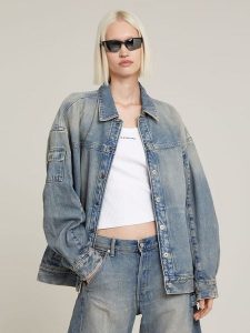 G-Star Kurtka dżinsowa w kolorze błękitnym rozmiar: M. Niebieskie kurtki G-Star, m, bez wzorów, z bawełny, bez kaptura. Za 303,06 zł.