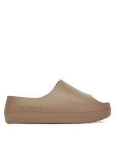 Hunter Klapki S55796-B Brązowy. Brązowe klapki Hunter, bez wzorów, z syntetyku, bez obcasa. Za 99,99 zł.