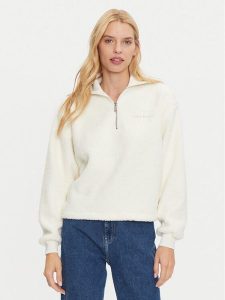 Calvin Klein Jeans Bluza J20J224180 Écru Relaxed Fit. Bluzy Calvin Klein Jeans, xxl, bez wzorów, z jeansu, bez kaptura. Za 339,99 zł.