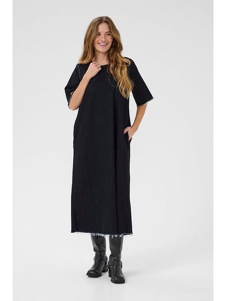 CULTURE Sukienka w kolorze czarnym rozmiar: M. Czarne sukienki Culture, m, bez wzorów, bez kołnierzyka, bez ramiączek, maxi. Za 178,79 zł.