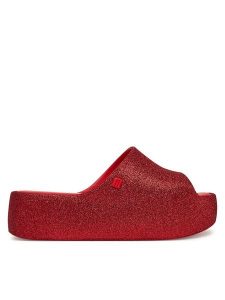 Melissa Klapki Free Platform Slide 36126 Czerwony. Czerwone klapki Melissa, bez wzorów, z tworzywa sztucznego, bez obcasa. Za 439,99 zł.