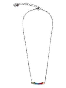 COEUR DE LION Naszyjnik z elementem ozdobnym - dł. 41 cm rozmiar: onesize. Szare naszyjniki COEUR DE LION, z kryształem, ze stali. Za 173,99 zł.