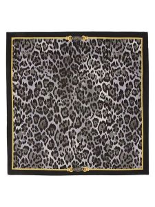 Guess Chusta w kolorze szaro-antracytowym - 88 x 88 cm rozmiar: onesize. Czarne apaszki i chusty Guess, z aplikacjami, z jedwabiu. Za 208,99 zł.