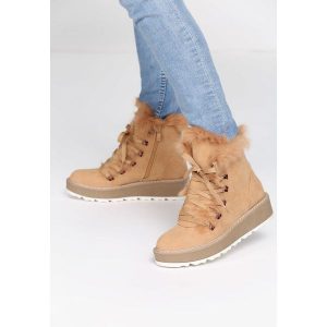 Camelowe Śniegowce Everything is Perfect. Buty zimowe marki Born2be. Za 59,99 zł.