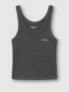 Pepe Jeans Top w kolorze czarnym rozmiar: XS. Czarne topy Pepe Jeans, xs, bez wzorów, z jeansu, bez kołnierzyka, bez ramiączek. Za 52,79 zł.