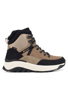 Rieker Revolution Lifestyle Trzewiki W0072-64 Beżowy. Brązowe botki Rieker Revolution Lifestyle, bez wzorów, z materiału, bez obcasa, na płaskiej podeszwie, bez zapięcia. Za 439,00 zł.