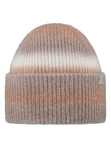 Barts Czapka "Soleige" w kolorze jasnobrązowo-kremowym rozmiar: onesize. Brązowe czapki Barts, z aplikacjami, prążkowane. Za 86,57 zł.