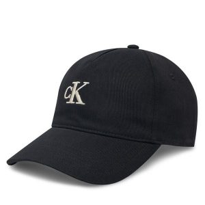 Czapka z daszkiem Calvin Klein Jeans. Czarne czapki Calvin Klein Jeans, bez wzorów, z jeansu. Za 99,99 zł.