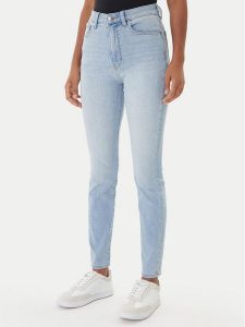 Calvin Klein Jeans Jeansy LV047E610G Niebieski Skinny Fit. Niebieskie jeansy Calvin Klein Jeans, bez wzorów, z bawełny. Za 409,99 zł.