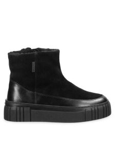 Gant Botki 31543097 Czarny. Czarne botki GANT, bez wzorów, ze skóry, bez obcasa, na płaskiej podeszwie, bez zapięcia. Za 529,99 zł.