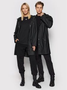 Rains Kurtka przeciwdeszczowa Unisex 12020 Czarny Regular Fit. Czarne kurtki Rains, xs, bez wzorów, z syntetyku, bez kaptura. Za 339,99 zł.