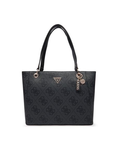 Guess Torebka Noelle II HWSO96 72250 Szary. Szare shopper bag Guess, z aplikacjami, ze skóry, bez dodatków. Za 619,99 zł.