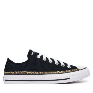 Trampki Converse. Czarne trampki Converse, bez wzorów, bez zapięcia. Za 329,99 zł.