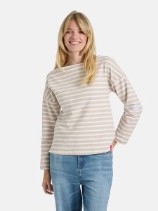 LIEBLINGSSTÜCK Bluza "Stine" w kolorze biało-beżowym rozmiar: 3XL. Białe bluzy LIEBLINGSSTÜCK, xl, bez wzorów, bez kaptura. Za 218,57 zł.