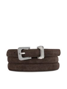 Gino Rossi Pasek Damski BLYL24003-1 Brązowy. Brązowe paski Gino Rossi, bez wzorów, ze skóry. Za 99,99 zł.