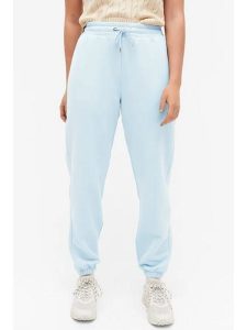 Monki Spodnie dresowe w kolorze błękitnym rozmiar: XS. Niebieskie spodnie dresowe Monki, xs, bez wzorów, z dresówki. Za 39,99 zł.