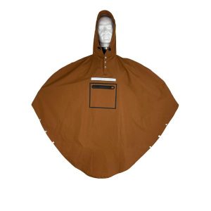 Poncho Ludowe Poncho Brązowe. Brązowe kurtki PEOPLE PONCHO, bez wzorów, bez kaptura. Za 458,00 zł.