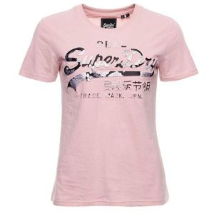 Koszulka turystyczna damska Superdry Photo Rose. Czerwone koszulki sportowe Superdry, bez wzorów, z bawełny, bez ramiączek. Za 77,05 zł.