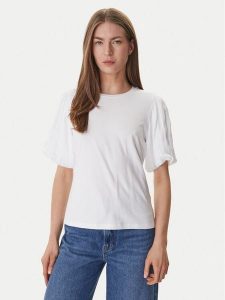DKNY Sweter P6BH7ENV Biały Regular Fit. Białe swetry klasyczne DKNY, xl, bez kołnierzyka. Za 389,99 zł.