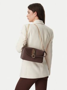 LOVE MOSCHINO Torebka JC4020PP1PLI0300 Brązowy. Brązowe torebki klasyczne LOVE MOSCHINO, bez wzorów, ze skóry, bez dodatków. Za 697,99 zł.