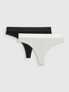 4F Bielizna stringi (2-pack) damskie - multikolor XS. Stringi 4f, bez wzorów. W wyprzedaży za 39,99 zł.