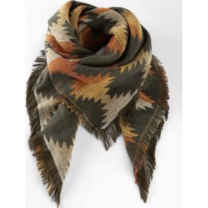 Chusta XXL. Zielone apaszki i chusty bonprix, bez wzorów. Za 74,99 zł.