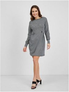 Orsay Sukienka dzianinowa w kolorze czarnym rozmiar: S. Czarne sukienki Orsay, na co dzień, s, bez wzorów, z dzianiny, bez kołnierzyka, bez ramiączek, mini, proste. Za 78,95 zł.