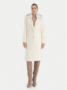 Guess Płaszcz wełniany W5BL19 W2642 Écru Regular Fit. Płaszcze Guess, na zimę, m, z aplikacjami, z syntetyku, bez kaptura. Za 959,99 zł.