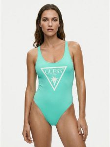 Guess Strój kąpielowy E6GJ43 KF442 Zielony. Zielone stroje jednoczęściowe Guess, z aplikacjami, z syntetyku. Za 339,99 zł.