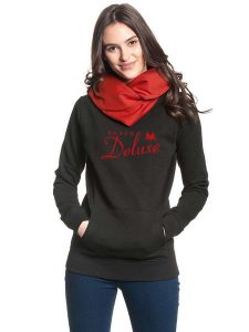 Pussy Deluxe Bluza w kolorze czarnym rozmiar: XS. Czarne bluzy Pussy Deluxe, xs, bez wzorów, z kapturem. Za 28,51 zł.