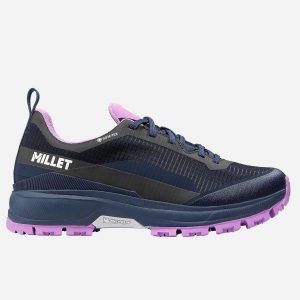 Buty turystyczne damskie MILLET W Wanaka Gore-Tex Granatowy. Niebieskie buty trekkingowe Millet, z gore-texu, bez zapięcia. Za 679,00 zł.