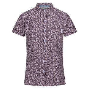 Koszula damska Regatta Mindano VIII. Fioletowe koszule Regatta, bez wzorów, bez kołnierzyka, bez ramiączek. Za 172,50 zł.