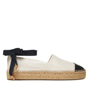 Espadryle Tory Burch. Brązowe espadryle Tory Burch, bez wzorów, bez obcasa. Za 979,99 zł.